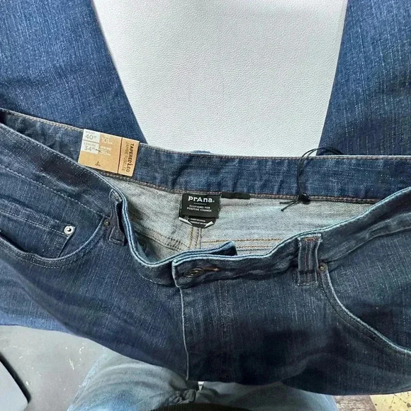 Prana Blue Hillgard Slim Jeans Medium Ozone Wash 40 x 34 - Picture 5 of 6